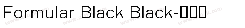 Formular Black Black字体转换